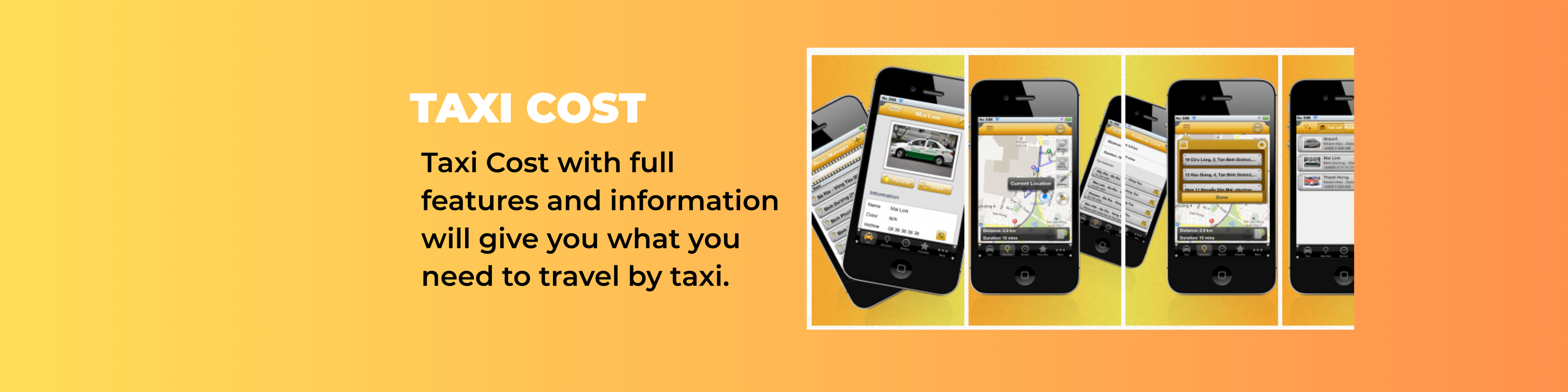 「Taxi Cost」アプリケーションをリリース