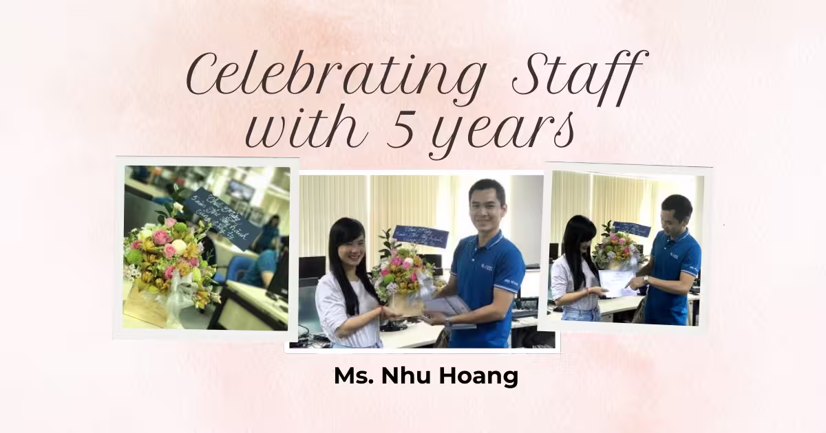 Celebrating the staff with 5 years of dedication